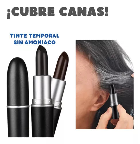 La alternativa para cubrir canas en segundos💄 y verte aun mas divi de lo que ya eres!👸🏼👸🏻